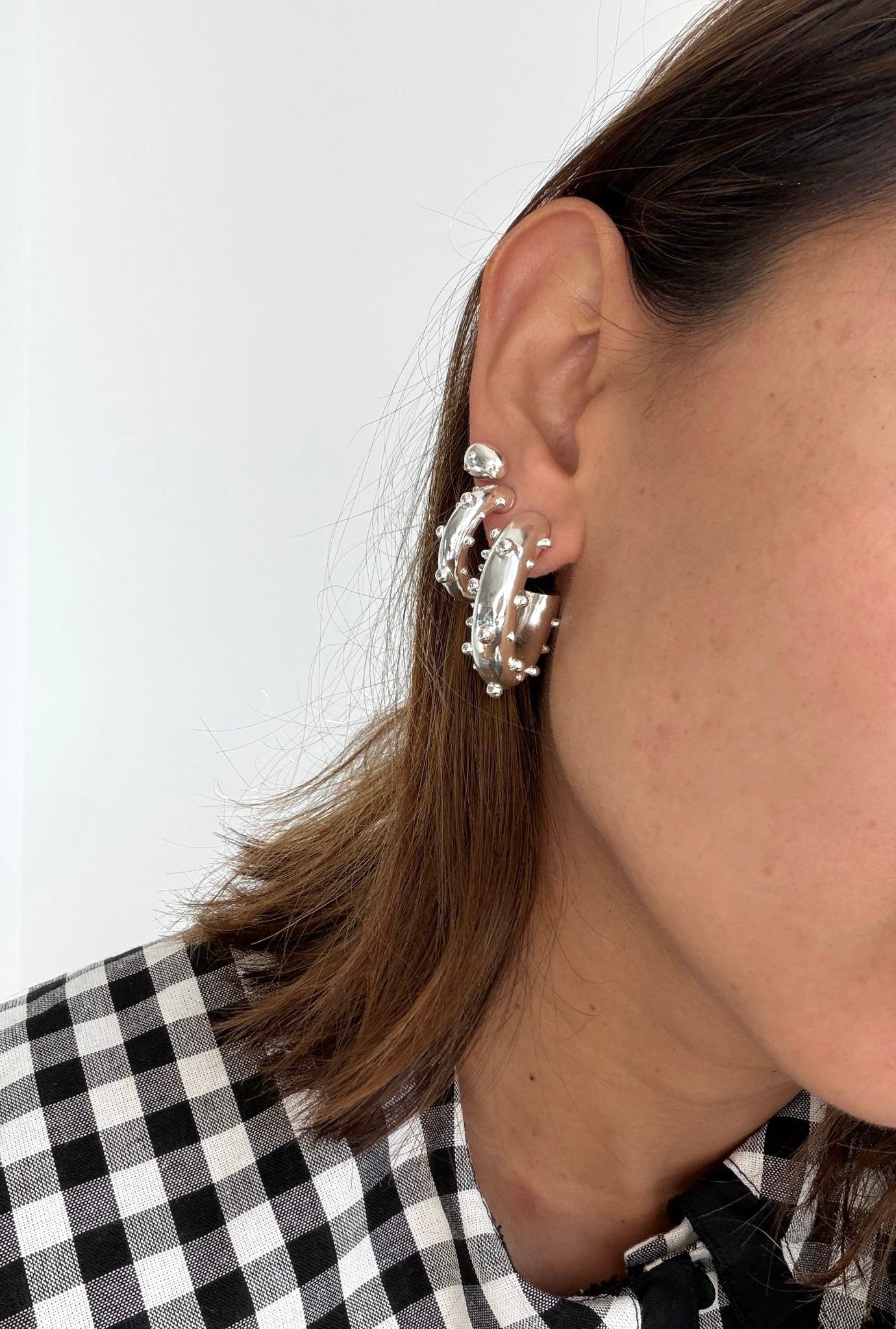PECAS HOOPS MEDIUM SILVER