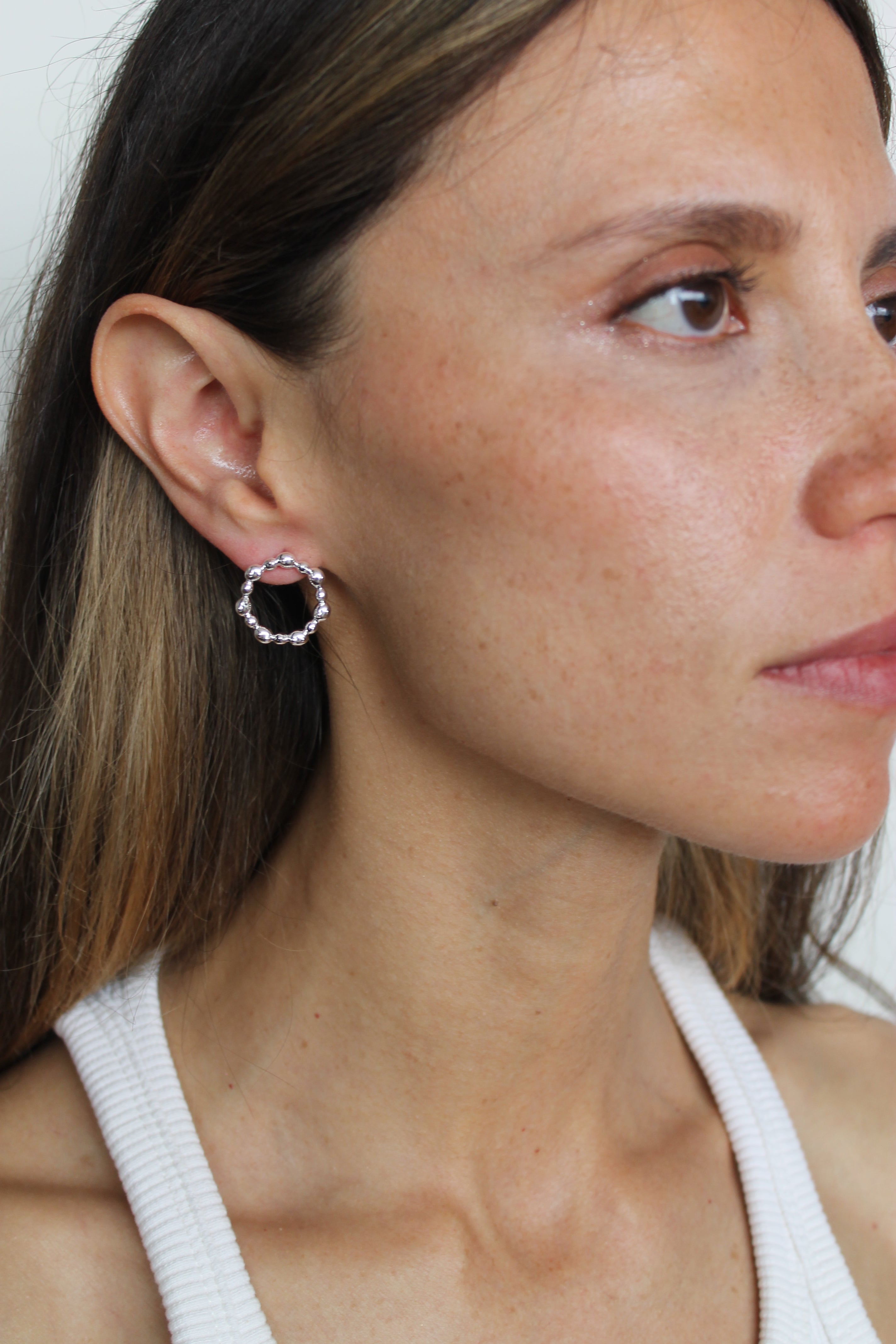 AURORA EARRINGS SMALL SILVER