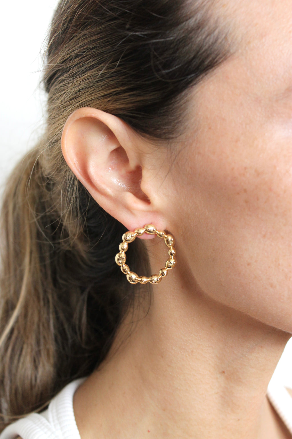 AURORA EARRINGS MEDIUM GOLD