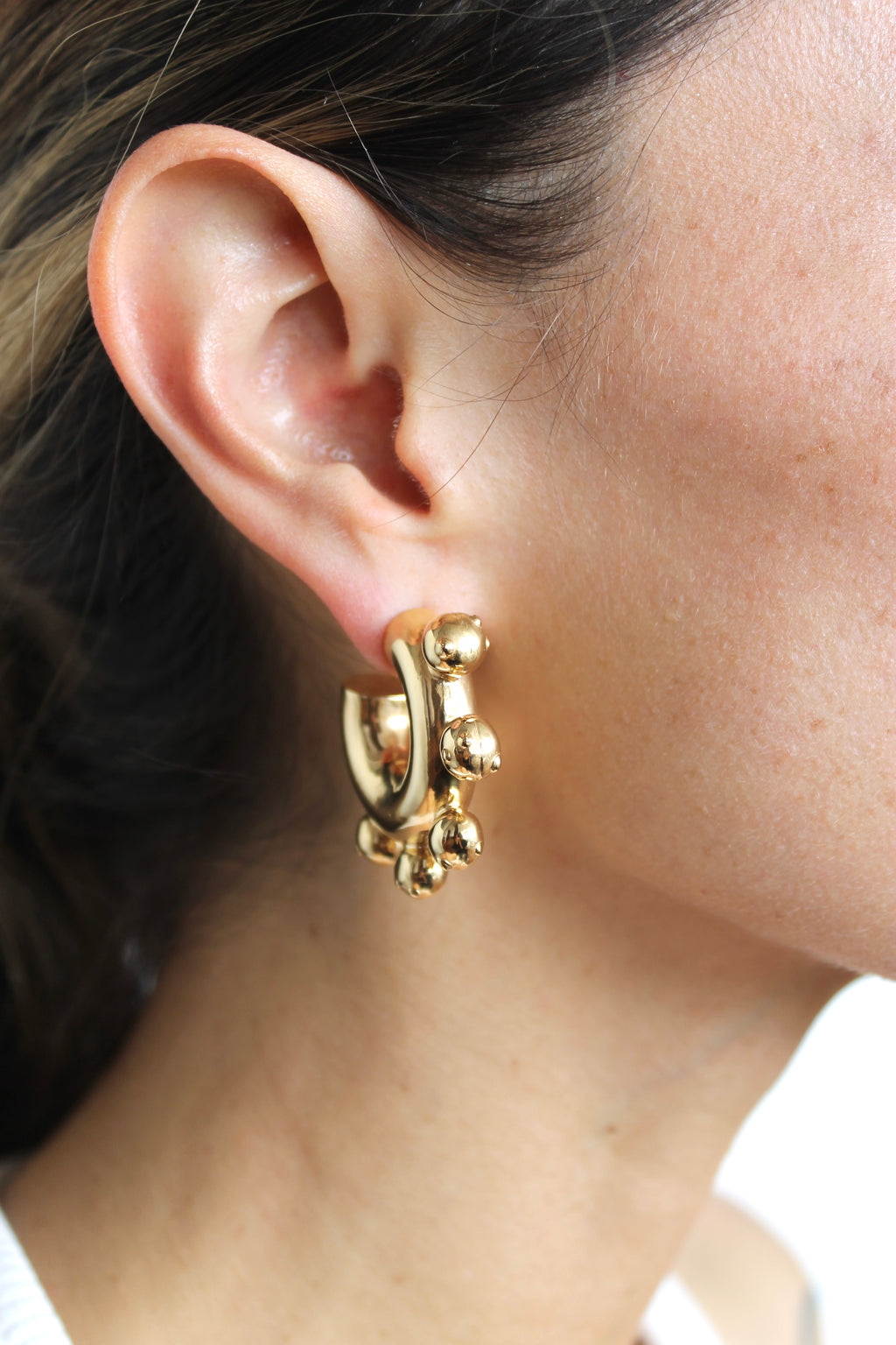 LATINA HOOPS MEDIUM GOLD
