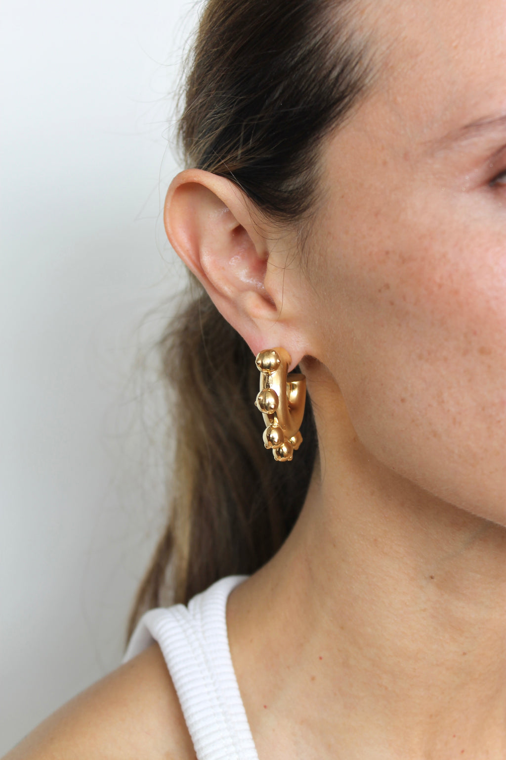 LATINA HOOPS MEDIUM GOLD
