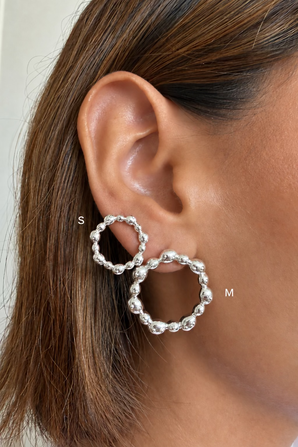 AURORA EARRINGS SMALL SILVER