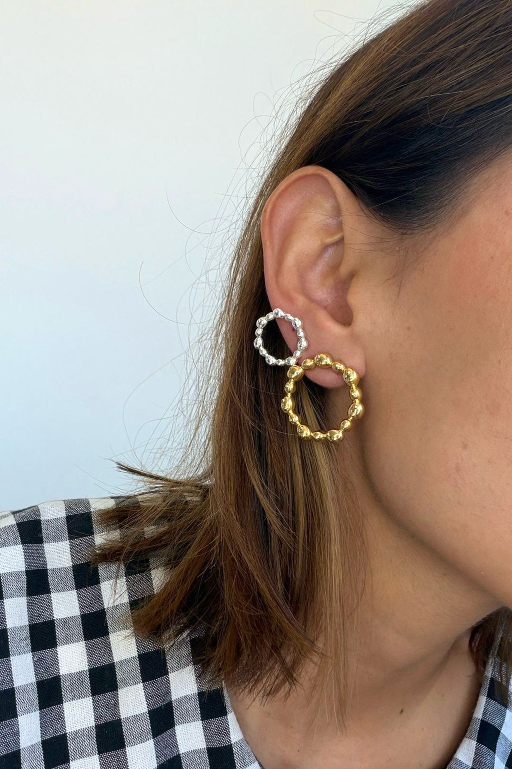 AURORA EARRINGS MEDIUM GOLD