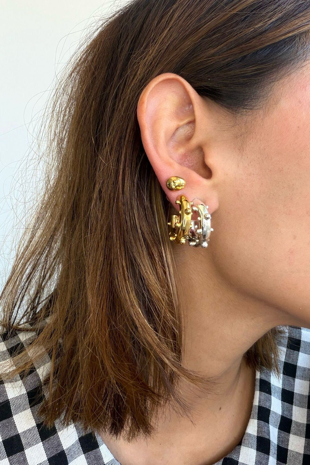 PECAS HOOPS SMALL SILVER