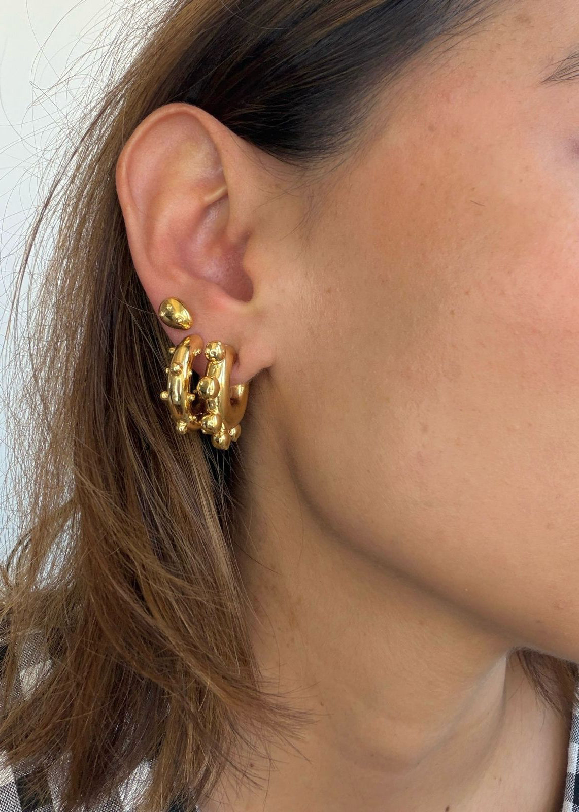 LATINA HOOPS SMALL GOLD