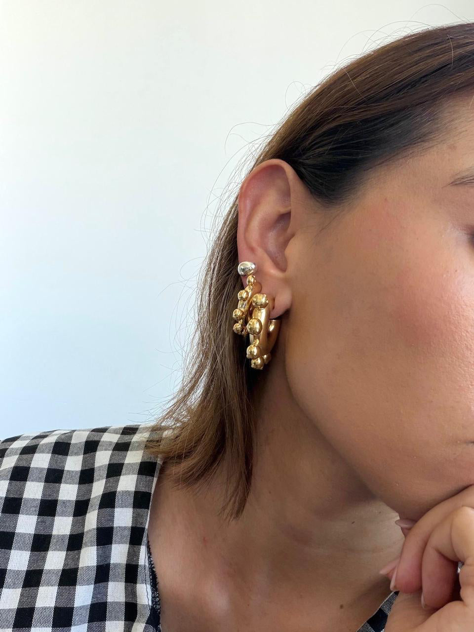 LATINA HOOPS MEDIUM GOLD
