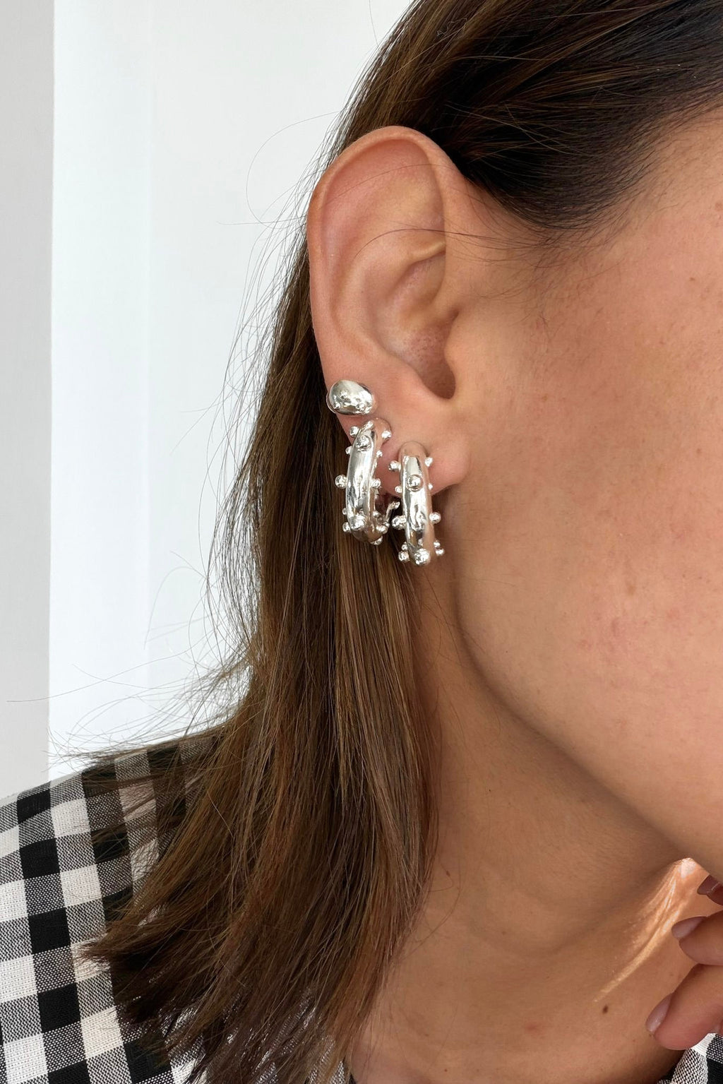 PECAS HOOPS SMALL SILVER